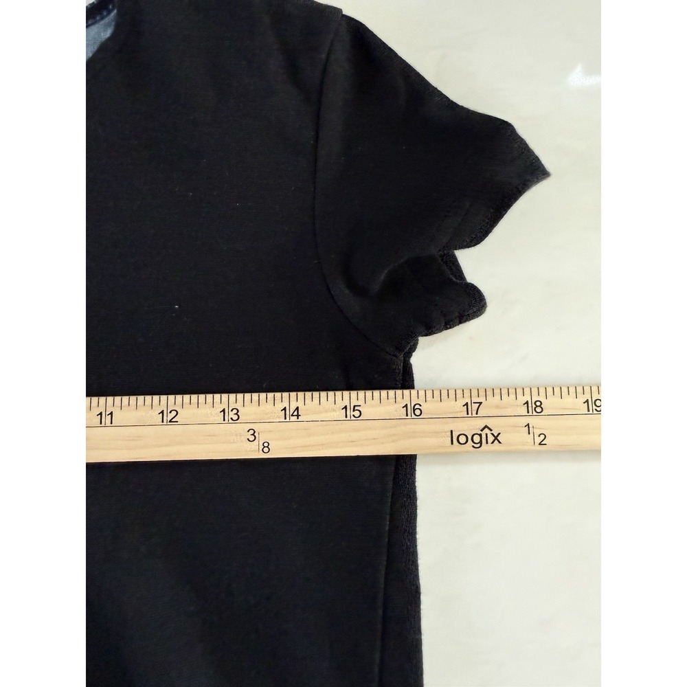 Horny Toad Black T-Shirt Dress Size XS Short Sleeve Comfy Minimalist Sustainable - Picture 7 of 8